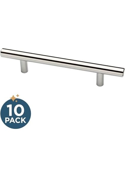 P35304K-SS-B 4" (102MM) Çubuk Çekme Kolu, Paslanmaz Çelik, 10 Adet