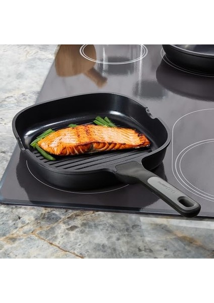 Leo Stone Yapışmaz Alüminyum Döküm 4&apos;lü Kızartma Tavası Seti fiyatları