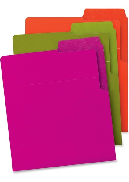 Organize Up Ağır Dikey Dosya Klasörleri, Çift Sekmeler, Harf Boyutu, Parlak Tonlar, Paket Başına 6 (75406) modelleri