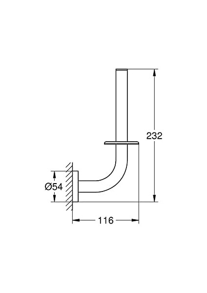 Start Yedek Tuvalet Kağıdı Tutucu | Duş/banyo Aksesuarları | Krom | 41186000