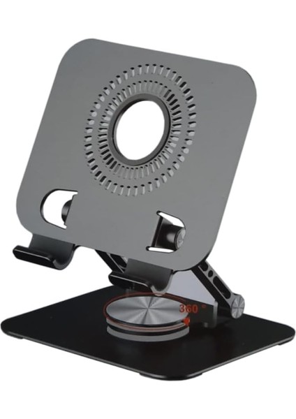 Tablet Standı Katlanabilir Alüminyum Alaşımlı Yüksek Dayanıklı Malzeme Kaymaz Ayarlanabilir Çok Amaçlı Fonkiyonel iPad Uyumlu Stant ZR758