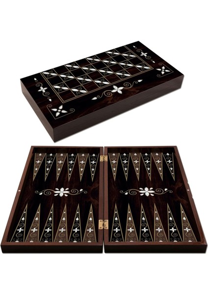 Star Tavla Büyük Boy Polyester Antik Damla Desenli Tavla 25X49X6 Cm. Backgammon fiyatları