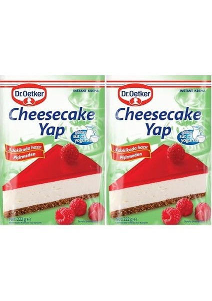 Dr. Oetker Cheesecake Yap 222G 2li Paket
