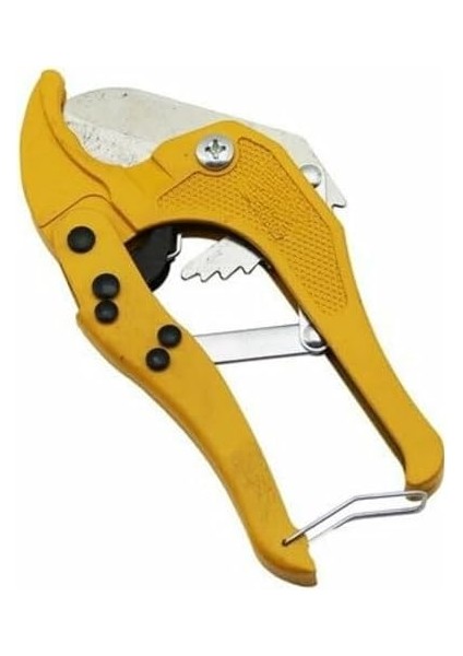 Pvc Boru Kesme Makası – Ø42 mm Metal Gövdeli Profesyonel Kesici | Plastik, Pprc, Pe, Pex, Pvc ve Boş Kesitli Borular Için El Aleti – Turuncu Ergonomik Saplı