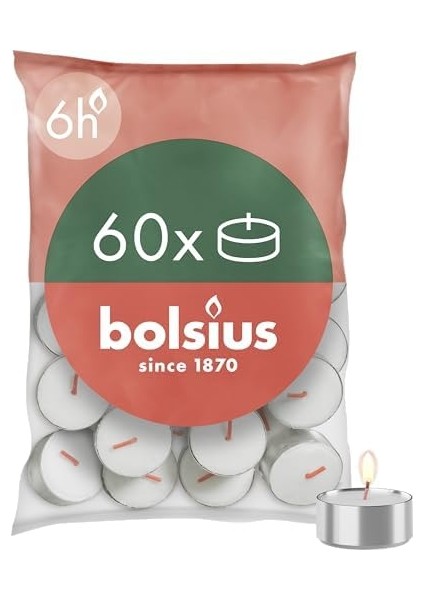 D-Light Tealight Mumları, 60 Adet, Torba Içinde, Yanma Süresi 6 Saat, Dekoratif Ev Mumları, Beyaz, Doğal Bitkisel Balmumu Içerir, Palmiye Yağı Içermez modelleri