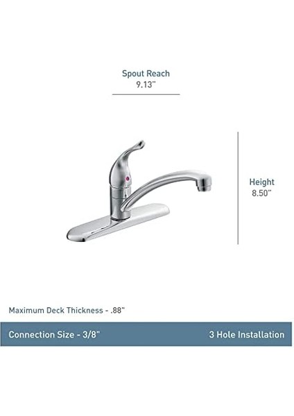 Chateau Krom Tek Saplı Düşük Ark Mutfak Bataryası, 7425