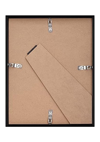 Americanflat 12 Parça 5x7 Galeri Duvar Resim Çerçevesi Seti Siyah Cilalı Camlı Yatay ve Dikey Biçimlerde Duvar ve Masa Üstü Için