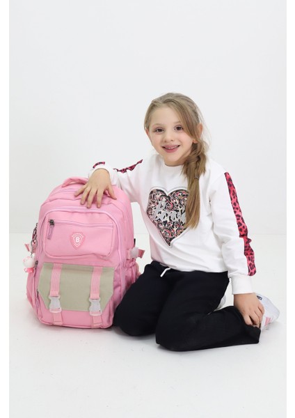 Hello Kitty Oyuncak Hediyeli Kız Çocuk Pembe Okul Çantası Anaokulu Ilkokul Sırt Çantası Günlük Çanta