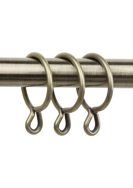 Rod Desyne Halkalar, 10 Adet, 3,5 Cm, Antik Pirinç