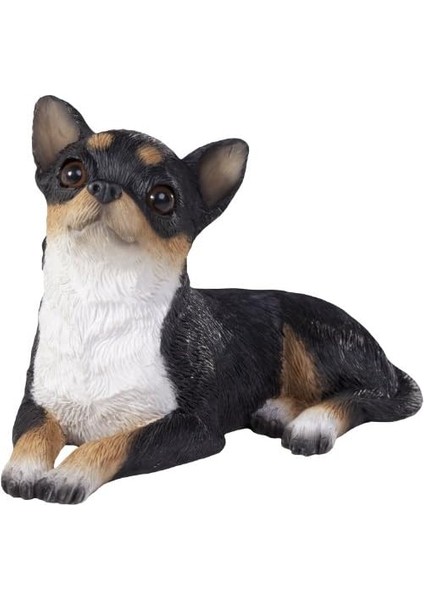 Sandicast Orijinal Beden Tri Chihuahua Heykel, Siyah, S Beden