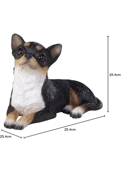 Sandicast Orijinal Beden Tri Chihuahua Heykel, Siyah, S Beden fiyatları