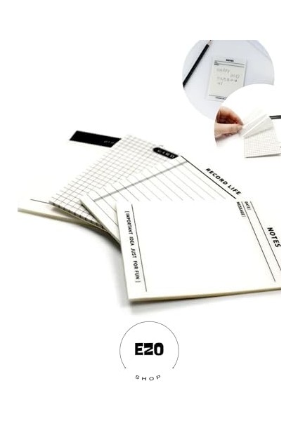 Şeffaf Yapışkanlı Post It Not Kağıdı Postit Gridnot (Grid)