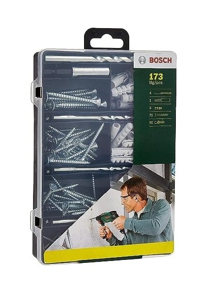 2607019511 Sabitleme Için Komple Set, 173 Adet, 4 Uç modelleri