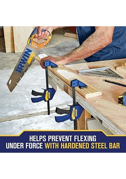 -Grip Bar Kelepçesi, Tek Kullanımlı, Mini, 6&apos;lı Paket (1964749), Mavi modelleri