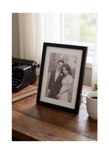 Ahşap Resim Çerçevesi 4&apos;lü Set Halinde 15 x 20 cm Boyutunda