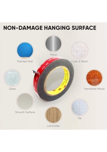 Çift Taraflı Bant, Ağır Hizmet Tipi Çift Taraflı Yapışkan Bant, Çıkarılabilir Duvar Bandı Süper Güçlü Köpük, Iç ve Dış Mekan Kullanımı Için Çift Taraflı Montaj Bandı modelleri