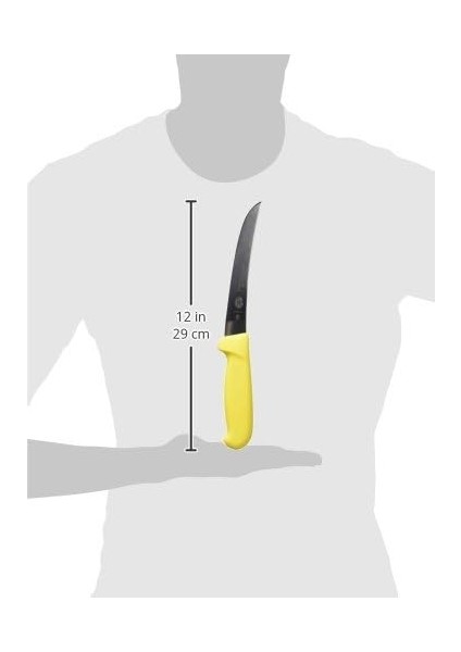 Fibrox Kemik Sıyırma Bıçağı, Made, 15 cm Kavisli Bıçak, Kaymaz, Paslanmaz, Paslanmaz Çelik, Sarı fiyatları