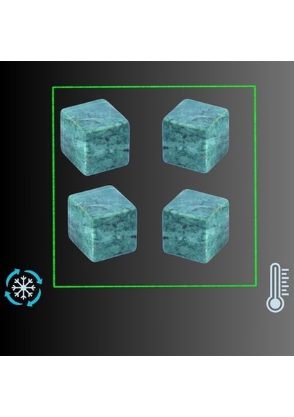 Doğal Granit Mermer Viski Taşı 4’lü Özel Seri Sertifikalı modelleri