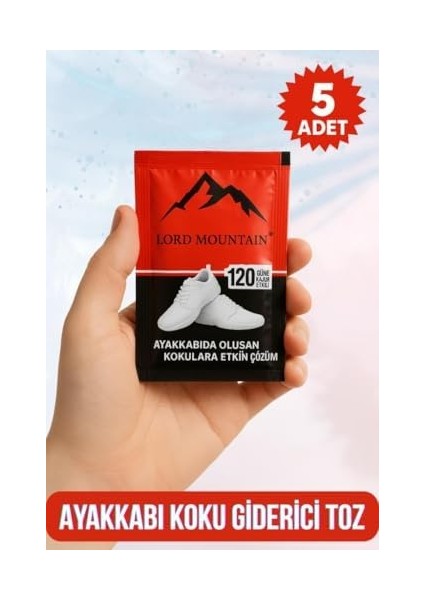 Lmspc Ayakkabı Koku Giderici Toz Ayakkabı Kokusu Önleyici 5 Adet fiyatları