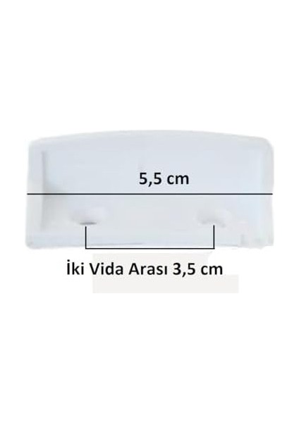 Sineklik Tutamak, Beyaz 6 Adet (12 Adet Akıllı Montaj Vidası Ile Birlikte) modelleri