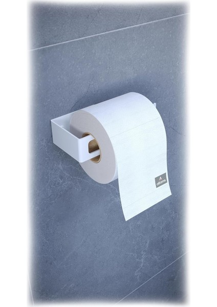 Metal Yapışkanlı Modern Tuvalet Kağıtlık – Wc Kağıtlık, Tuvalet Kağıdı Askısı Beyaz modelleri