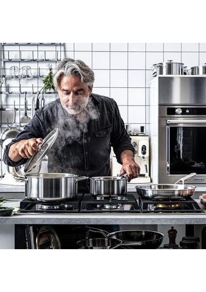 3-Kat Paslanmaz Çelik Sos Tenceresi 18 cm / 2,13 L modelleri