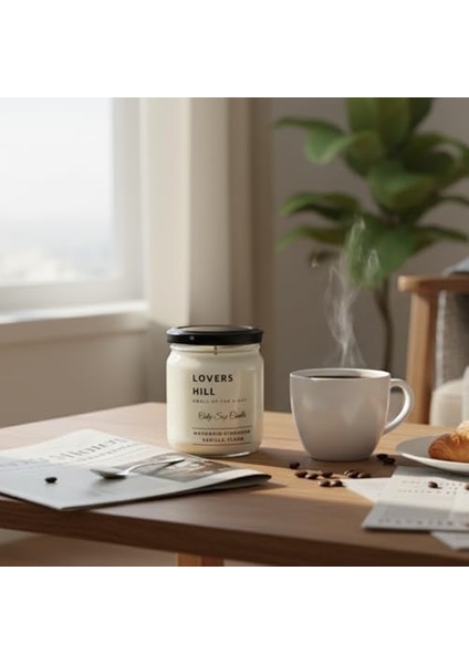 Lovers Hill 2’li Set Doğal Soya Mumu – 7oz Cam Kavanoz – 40+ Saat Yanma Süresi – Mandalina, Tarçın, Vanilya & Ylang Ylang Kokulu Mum – Parafin & Paraben Içermez – Aromaterapi & Hediye Mumu modelleri