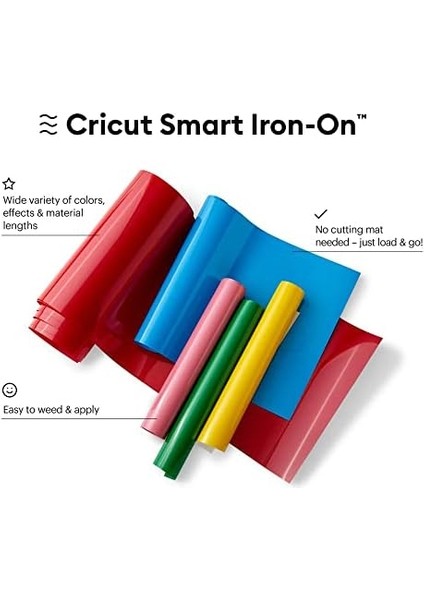 Smart Iron On - 13IN x 3ft - Heat Transfer For Htv Projects - Compatible With Explore 3/maker 3 - Grass fiyatları