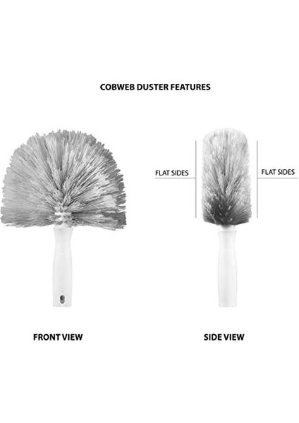 Cobweb Duster Örümcek Ağı ve Köşe Toz Alıcı Gri fiyatları