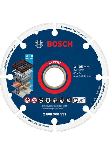 Professional 1x Expert Metal Wheel Kesici Diskler (Dökme Demir, Paslanmaz Çelik, Çelik, Demir Içermeyen Metalle, Ø 105 Mm, Aksesuar Küçük Avuç Taşlama Makinesi, Mermer Kesici) fiyatları