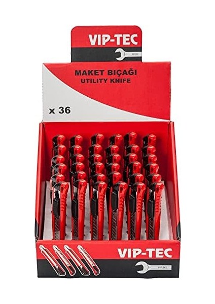 Geniş Metal Bıçağı Vt 875111 Otomatik Kilitlenme 18MM modelleri