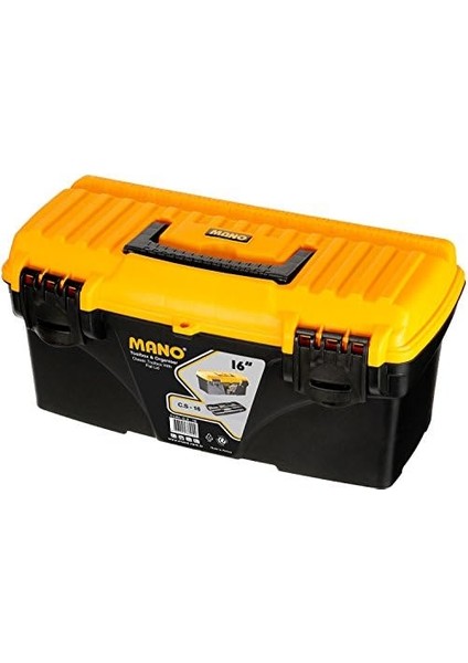 Cs/16 Düz Kapaklı Klasik Takım Çantası, Polipropilen, Siyah/sarı, 16 ’’ modelleri