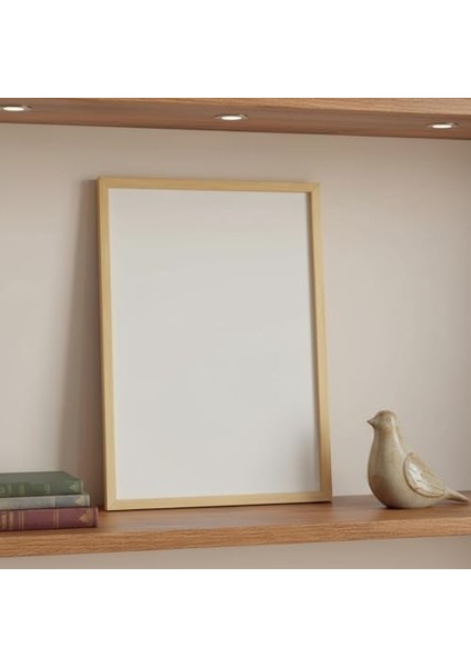 Premium Masif Çam Çerçeve - 3mm Mdf Arkalık - 500 Mikron Kırılmaz Şeffaf Pvc Ön Koruma - Şık ve Dayanıklı Duvar Ahşap Çerçevesi (Ham, 30CM x 40CM) fiyatları