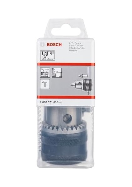 Professional - 3-16 mm - 5/8&apos;&apos;-16 Anahtarlı Mandren