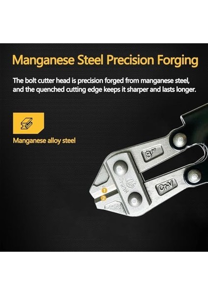 Vakumlu Tel Kesme Makası – 8 Inç Paslanmaz Çelik, Ergonomik Kaymaz Kauçuk Saplı, Küçük Mini Cıvata Çivi Zincir Tel Kablo Kesici, Ağır Hizmet Tipi Krom Vanadyum Çelik fiyatları