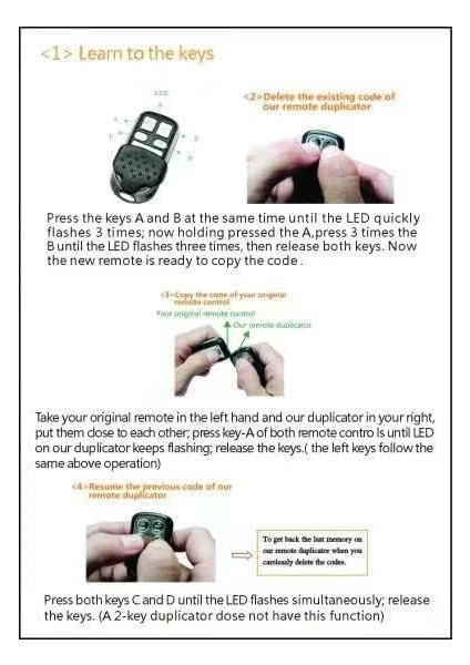 Akıllı Kopyalanabilir Araba ve Garaj Kumandası 433MHZ fiyatları