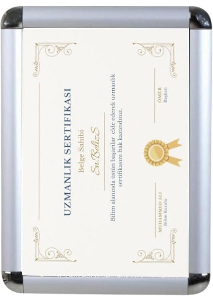 7 Adet Set A4 21X30 Belge Çerçevesi - Rondo Açılır Kapanır – Işyeri Eczane Kurum Avm Okul Için Duvara Monte Edilebilir – Mat Şeffaf Ön Yüzeyli – (1)