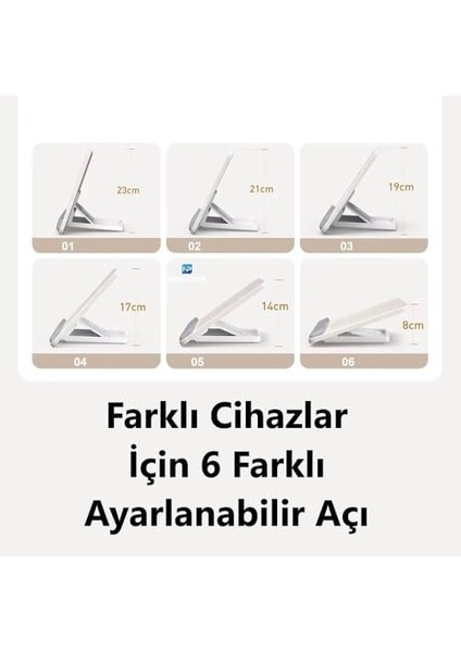 Taşınabilir Dizüstü Bilgisayar Standı Bilek Koruma Pedli Aayarlanabilir Yükseklik Kaymaz Padli Dizüstü Bilgisayar Standı/tablet/kitap ve Çizim Tabletleri ile Uyumludur modelleri