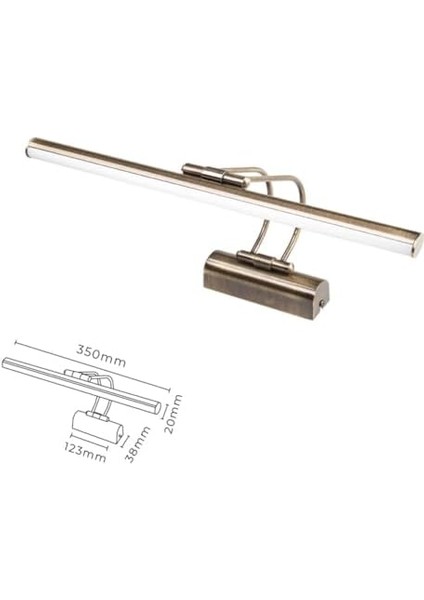 Ayna Üstü LED Banyo Aplik Duvar Ayna Resim Tablo 6W Gün Işığı LED Banyo Apliği Flüt LED Aplik (Eskitme)