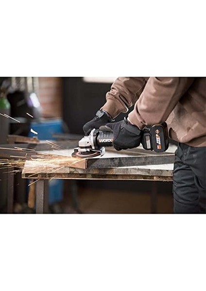 WX812.9C 20VOLT 2.0AH. 125MM Kömürsüz Profesyonel Tek Akülü Şarjlı Avuç Taşlama fiyatları