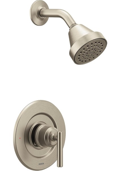 Gibson Fırçalanmış Nikel Posi-Sıcaklık Basınç Dengeleyici Çevre Dostu Modern Duş Süsü, Valf Gerekli, T2902EPBN