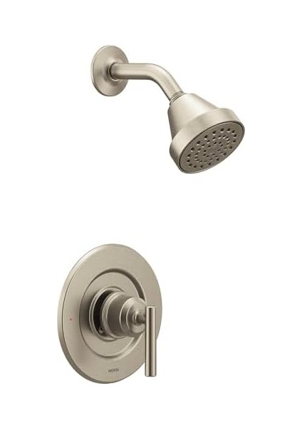 Gibson Fırçalanmış Nikel Posi-Sıcaklık Basınç Dengeleyici Çevre Dostu Modern Duş Süsü, Valf Gerekli, T2902EPBN fiyatları