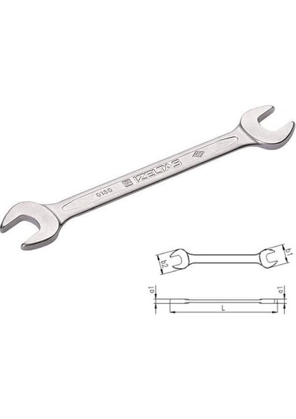 Çatal Iki Ağız Anahtar, Uzun Boy, 30 x 32 mm