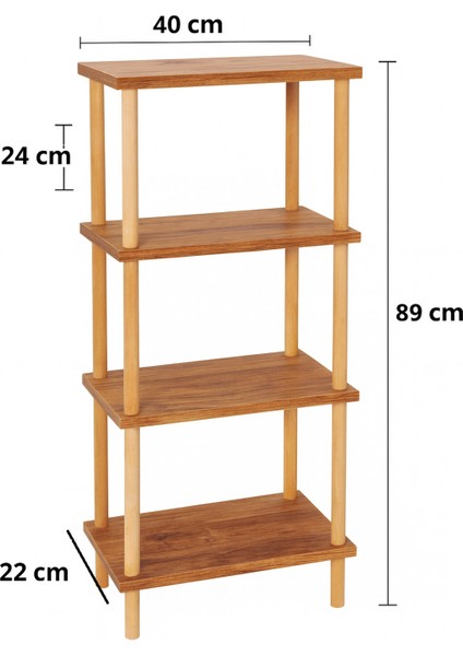Banyo Düzenleyici 4 Raflı Ahşap Çok Amaçlı Raf Mutfak Düzenleyici Dolap modelleri