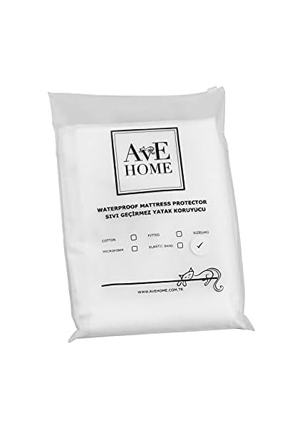 Ave Home Bebek Beşiği ve Bebek Yatağı Için Sıvı Geçirmez Yatak Koruyucu Alez (76X110)