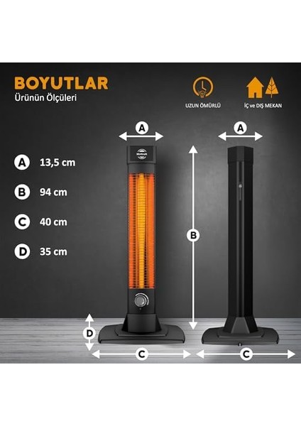 Mirkraft Elektrikli Isıtıcılar (MR-ST-3452-BL)