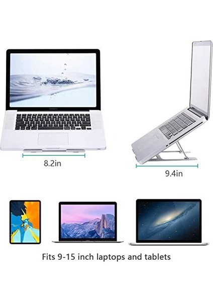 Masa Için Ayarlanabilir Dizüstü Bilgisayar Standı 11-16 Inch