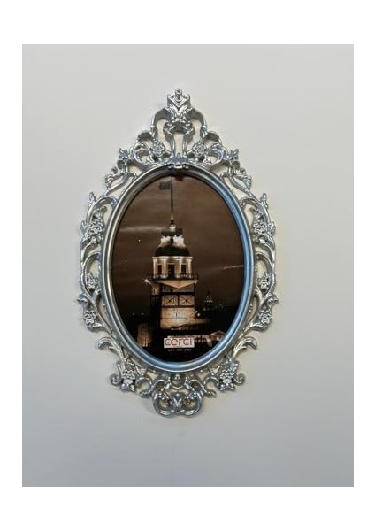 Gümüş Varaklı Dekoratif Duvar Çerçevesi