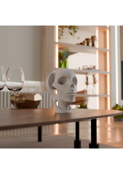 Minimalist Insan Figürü Heykeli – Soyut Yüz Temalı Dekoratif Biblo | Ofis, Raf ve Salon Için Anlamlı Hediye fiyatları