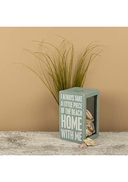 Primitives By Kathy 27813 Ev Dekoru Deniz Kabuğu Tutucu, 10 x 18 x 10 Cm, Benimle Plajın Parçası, Teşekkürler ve Takdir fiyatları